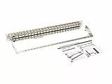 Tripp Lite N254-048-SH-6A 48 Anschlüsse 1 HE Rackmontage geschirmtes Cat6a STP Durchführungs-Patchfeld, RJ45 Ethernet, TAA