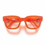 LONDON MOLE® Vegas modebrille | Zero's mit klaren Gläsern | Coole übergroße quadratische/rechteckige/trapezförmige Fassungen | Herren Damen Unisex | Federscharniere