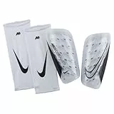 Nike Unisex Shinguard Mercurial Lite, White/White/Black, DN3611-100, L