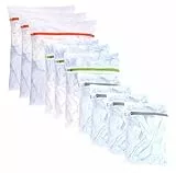 10 x Premium Wäschenetz Set - Netz für Waschmaschine Wäschesack in verschiedenen Größen - Waschsack & Wäschebeutel mit Reißverschluss (10x Mix)