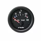 Simoni Racing OT/B Elektrische Öltemperaturanzeige Sensoren, Retro Lighted, White Face