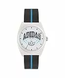 adidas Project Two Unisex Armbanduhr, Quarz Analog, Kunststoff, 38 mm, Kunststoffarmband, Schwarz, 5 bar, Zifferblattfarbe: Mehrfarbig, AOST25038