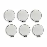 SEBSON Handtuchhalter selbstklebend 6er Set - Edelstahl Klebehaken, Handtuchhaken für Badezimmer, Küche, Garderobe - Wandhaken 35x35x16mm Silber