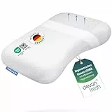 Third of Life Nackenkissen Kopfkissen Liora, Ergonomisches Kissen mit Memory Foam, Seitenschläferkissen mit Allergiker-Ausrüstung, Nackenstützkissen mit 10cm Höhe