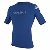 ONEILL WETSUITS Herren Basic Skins Short Sleeve Rash Guard - Pacific, Small, 3341-018-S