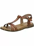 Josef Seibel Damen Sandaletten Fabricia 01, Frauen Sandalen,Weite G (Normal),Freizeitschuhe,offene Schuhe,Strandschuhe,Cognac,40 EU