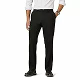 Amazon Essentials Herren Knitterfeste Stretch-Hose, Klassische Passform, Schwarz, 36W / 32L