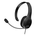PDP LVL30 verkabelt Kopfhörer mit Single-Sided One Ear Headphone für PlayStation, PS4, PS5 - Mac, Tablet Compatible - Noise-Cancelling Mic - Lightweight, Cool Komfort, Fine für Gaming - Schwarz