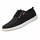 Sneaker Herren Sportschuhe Laufschuhe Freizeit Straßenlaufschuhe Trendige Segeltuchschuhe mit hohen Sohlen für Herren sportliche Freizeitschuhe robustem Stoff Casual Sneaker 2026