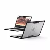 URBAN ARMOR GEAR Plyo Case für das Apple MacBook Air 13 Hülle (M5 / M4 / M3 / M2-2026/2025 / 2024/2022, Case nach US-Militärstandard, Freier Zugang zu Allen Anschlüssen) Ice/schwarz