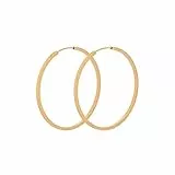 Pernille Corydon Creolen Gold Small Orbit - Damen-Ohrringe Ø 40 mm Silber 925 18k vergoldet - E052g
