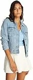 Tommy Jeans Damen Classic Jacket Bi8110 Dw0dw20123 Trucker-Jacke, Denim (Denim Light), S EU