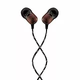 Marley House of Kopfhörer mit Kabel 'Smile Jamaica'- In-Ear Kopfhörer mit Mikrofon, 1-Knopf Steuerung & Geräuschisolierung, inkl. 2 Gel-Aufsätzen und verwicklungsfreies Kabel (Signatur Black/Schwarz)