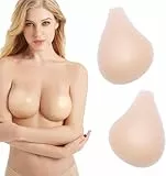 IOPYKKOA BHS für Frauen, Wiederverwendbare Invisible Bra für Klebe BH Push Up für Kleine Brüste - TräGerloser Silikon Selbstklebender BH passt für A/B