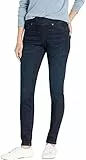 Amazon Essentials Damen Stretch-Schlupf-Jeggings mit mittlerer Leibhöhe - Auslaufmodell, Dunkle Waschung, 38
