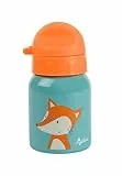 SIGIKID 24994 Edelstahl Trinkflasche Fuchs Kinderflasche Mädchen und Jungen Accessoires empfohlen ab 3 Jahren blau 250ml