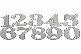 Rayher Hobby 59235000 Stanzschablonen-Set, Big Numbers, 10 Stük, 1,5-2,8 cm, Grau