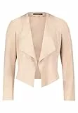 Betty Barclay Damen Blazer-Jacke ohne Verschluss 36, Beige