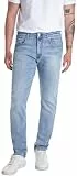 Replay Herren Jeans Grover Straight-Fit mit Comfort Stretch, Light Blue 010 (Blau), 34W / 34L