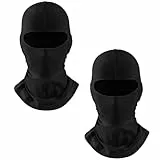 Zyiphor 2 Stück Sturmhaube Motorrad Winter Schwarz Sturmhaube Fahrrad Atmungsaktiv Motorrad Maske für Skifahren Radfahren Roller Klettern Angeln - Herren und Damen