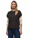 Street One Ärmelloser Chenille Pullover Darkest Brown 38