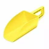 Garronda Futterschaufel ca. 1000 g – ergonomische Schaufel für Futter, Granulat, Streu & Dünger – robuster Kunststoff – BPA-frei, leicht zu reinigen – GD-0153, Gelb