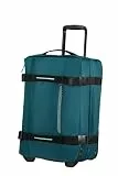 American Tourister Urban Track - Reisetasche mit 2 Rollen, 55 cm, Leichte Duffle S mit 2 Fächer und TSA-Schloss, 55 L, Ideal für Kurzreisen - Blau (Totally Teal)