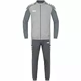 JAKO Herren Trainingsanzug Polyester Performance, Soft Grey/Steingrau, L