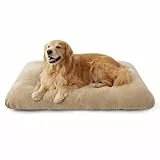 BEDSURE Hundebett Waschbar Extra Groß - XXL Hundekissen Bett Beruhigende Hundematratze mit Rutschfestem Boden, XL Hund Warmes Kissen für Große Haustiere, Kamel, 119x74x8cm