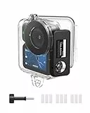 TELESIN Wasserdichtes Schutzhülle für DJI Osmo Nano, 60M/196FT Unterwassergehäuse Schutzgehäuse für DJI Osmo Nano Zubehör, Tiefsee-Tauchen Schnorcheln mit Antibeschlagscheiben