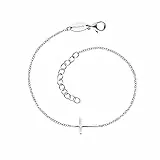 Engelsrufer Damen Armband aus Sterling Silber und Kreuz Anhänger silber - Karabinerverschluss - längenverstellbar - nickelfrei