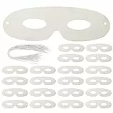 HEMOTON 40 Stück Blanko Bemalen Masken Halloween Maske Leere Blankomasken Masken für Kinder Kindermasken Maske mit Elastischen Seil zum Kindergeburtstag
