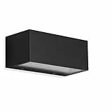 Telefunken - LED Außenwandleuchte, Außenwandlampe 1-flammig, 12 Watt, 1.200 Lumen, 4.000 Kelvin, IP44, Schwarz, 185x75x91mm (LxBxH)