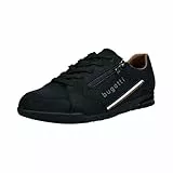 bugatti man Herren sportliche Schnürer, Männer Schnürhalbschuhe,Schnuerschuhe,Schnuerer,straßenschuhe,Schnuerung,Black/Black (1010),43 EU/EU UK