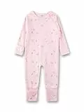 Sanetta Baby-Strampler rosa Birds | Praktischer und bequemer Strampler aus Bio-Baumwolle für Mädchen.