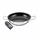 GastroSUS Industar PLUS Schmorpfanne mit UniverSUS Oberflächenstruktur, ohne PFAS/PTFE, 163151-28, Edelstahlpfanne Induktion, 28 cm