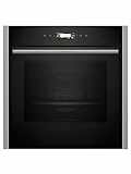 NEFF B54CR71N0, N 70, Smarter Einbau-Backofen 60x60 cm, Made in Germany, Pyrolyse, Optimaler Zugriff mit Slide&Hide, Full Touch TFT-Display, Air Fry Funktion, Automatikprogramme, Soft Open, Edelstahl