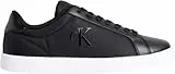 Calvin Klein Damen Cupsole Sneaker Low Top, Schwarz (Black/Bright White), 39