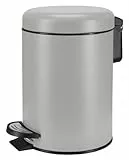 Kleine Wolke Kosmetikeimer One, Farbe: Platin, Material: Edelstahl/PP, Größe: Eimer 3 Liter 16,8 cm x 25 cm
