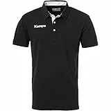 Kempa FanSport24 Kempa Prime Polo-Shirt, schwarz/weiß Größe XL