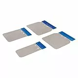 Silverline 427734 Edelstahl-Federspachtel, 4-tlg. Satz 50, 80, 100 u. 120 mm