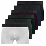 YouShow Boxershorts Herren 6 Pack Baumwolle Unterhosen Männer Ohne Kratzenden Zettel Retroshorts Unterwäsche Boxer Mehrfarbig XXL