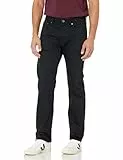 Amazon Essentials Herren Stretchjeans, Gerade Geschnitten, Schwarz, 36W / 32L