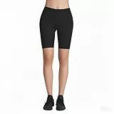 4How Sport Shorts Hosen Damen Radlerhose Schwarz Kurze Leggings Sporthose Jogginghosen Laufhose Fitness Yogahose Blickdicht,S