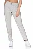 Eight 2 Nine Damen Leinen Hose LETN-100 Lange Sommerhose mit Gummibund Light Beige L