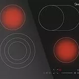 Midea KF500IX autarkes Kochfeld 4 Zonen / 60 cm/Touch Slider, Restwärmeanzeige, individueller Timer, flaches Rahmendesign/schwarz/Kindersicherung, Dualring