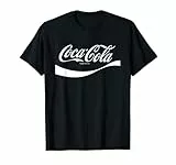 Coca-Cola Klassisches Logo 1941 T-Shirt, Unisex-Erwachsene, Schwarz, Klein