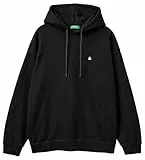 United Colors of Benetton Herren C/CAPP. M/L 342zu201k Kapuzenpullover, Schwarz, XXL