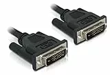 Delock DVI-Kabel (DVI 24+1 Stecker/0, 5m) Schwarz
