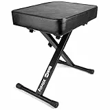 RockJam Premium Adjustable Padded Keyboard Bench or Digital Piano Stool